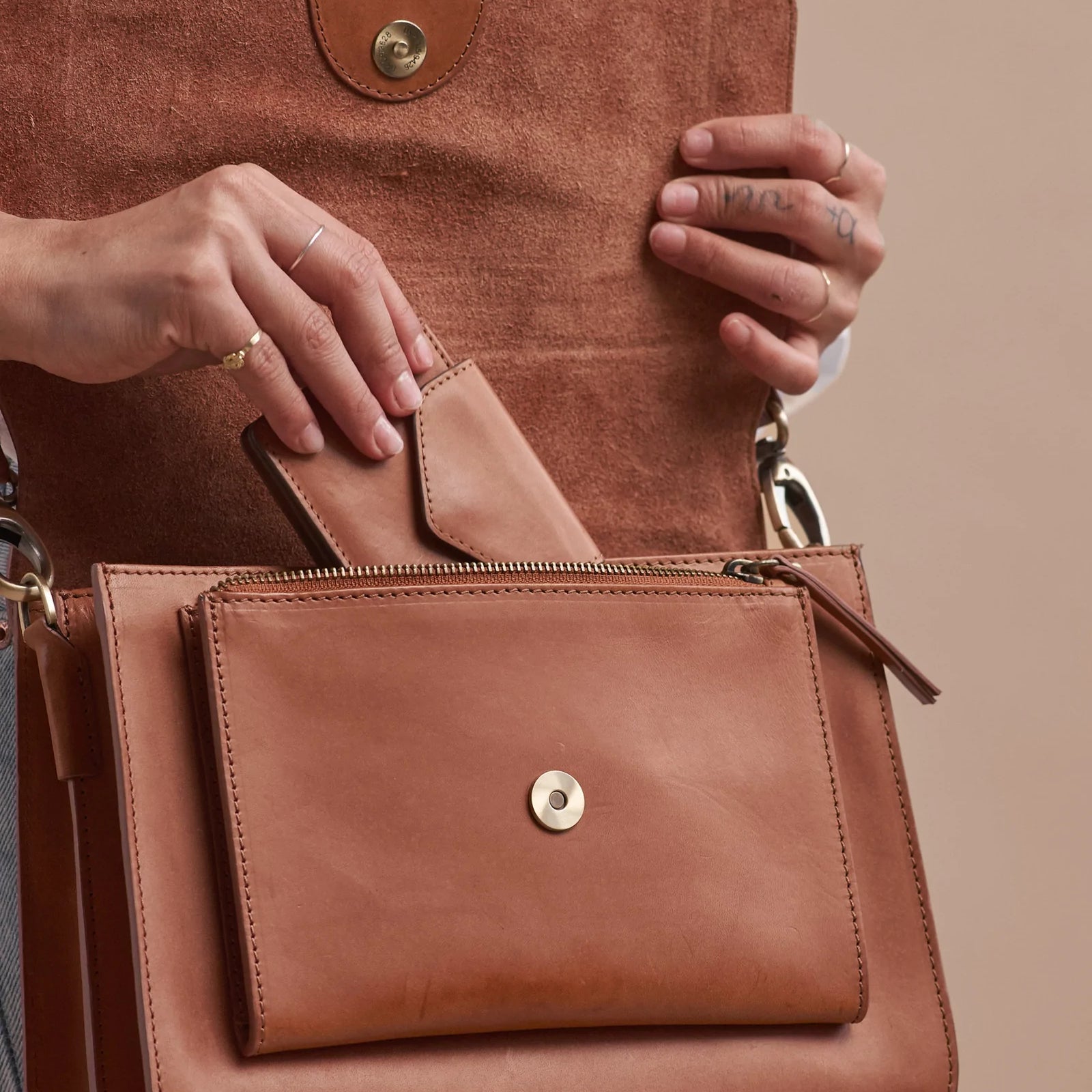 Portefeuille Harmonica Classic Cognac