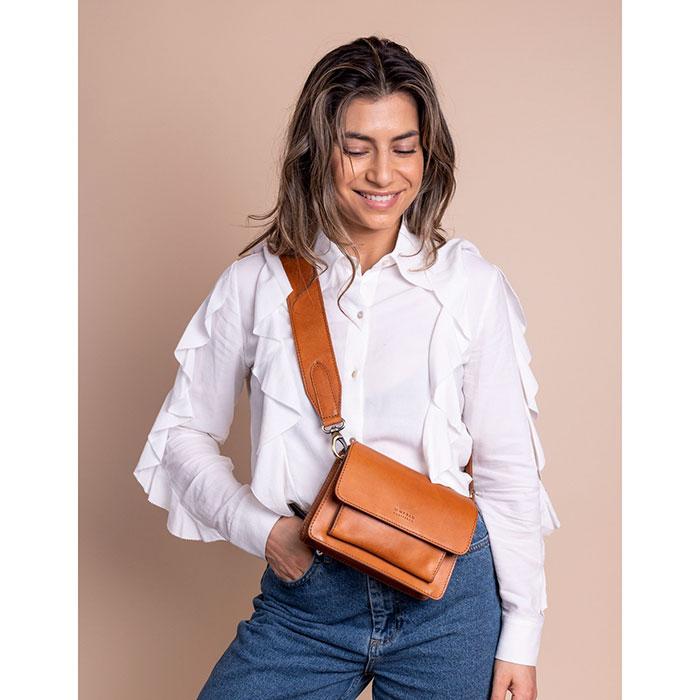 Mini sac Harper Classic Cognac (lanières en cuir)