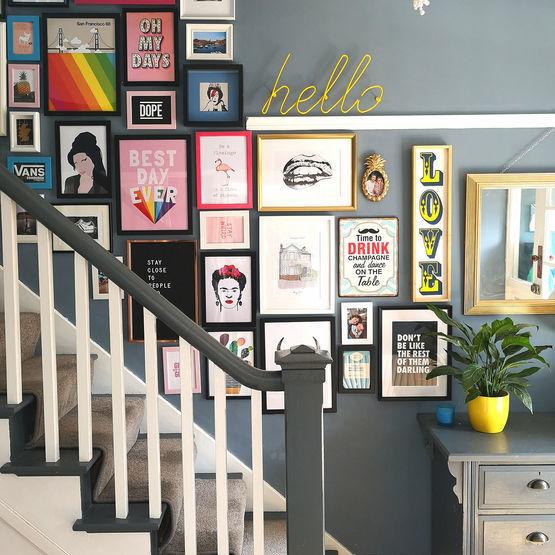 Porte-manteau jaune Hello