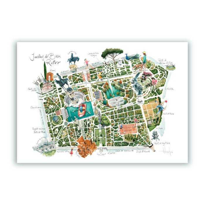 Jardines del Buen Retiro Giclée Print 