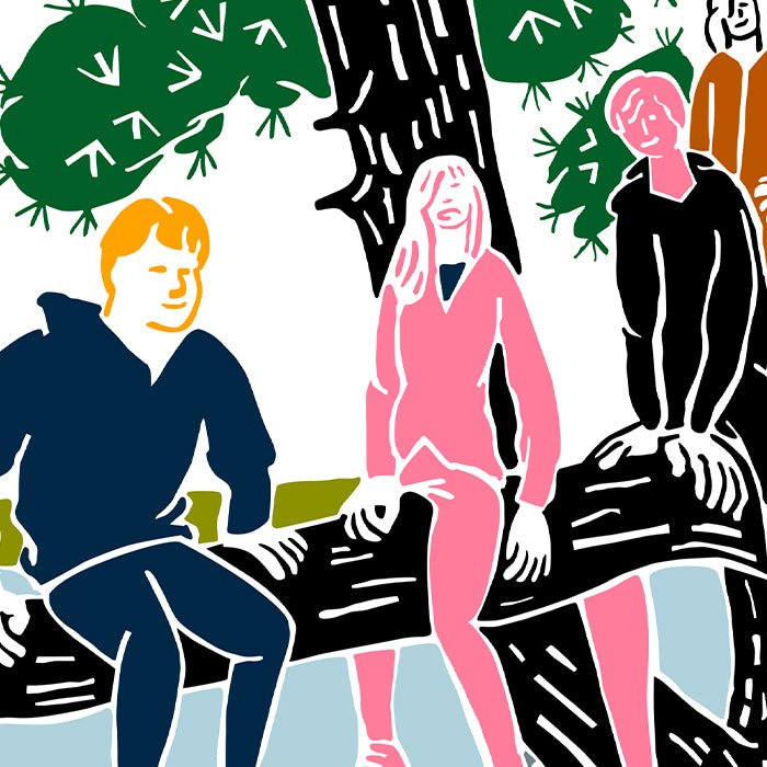 Jóvenes Subidos a un Árbol Impresión Giclée (exclusivo online)