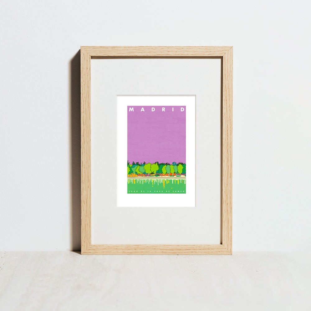 Madrid - Casa de Campo Lac A5 Giclée Print