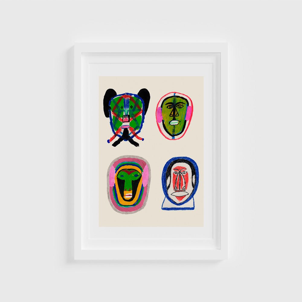 Masques Giclée Print