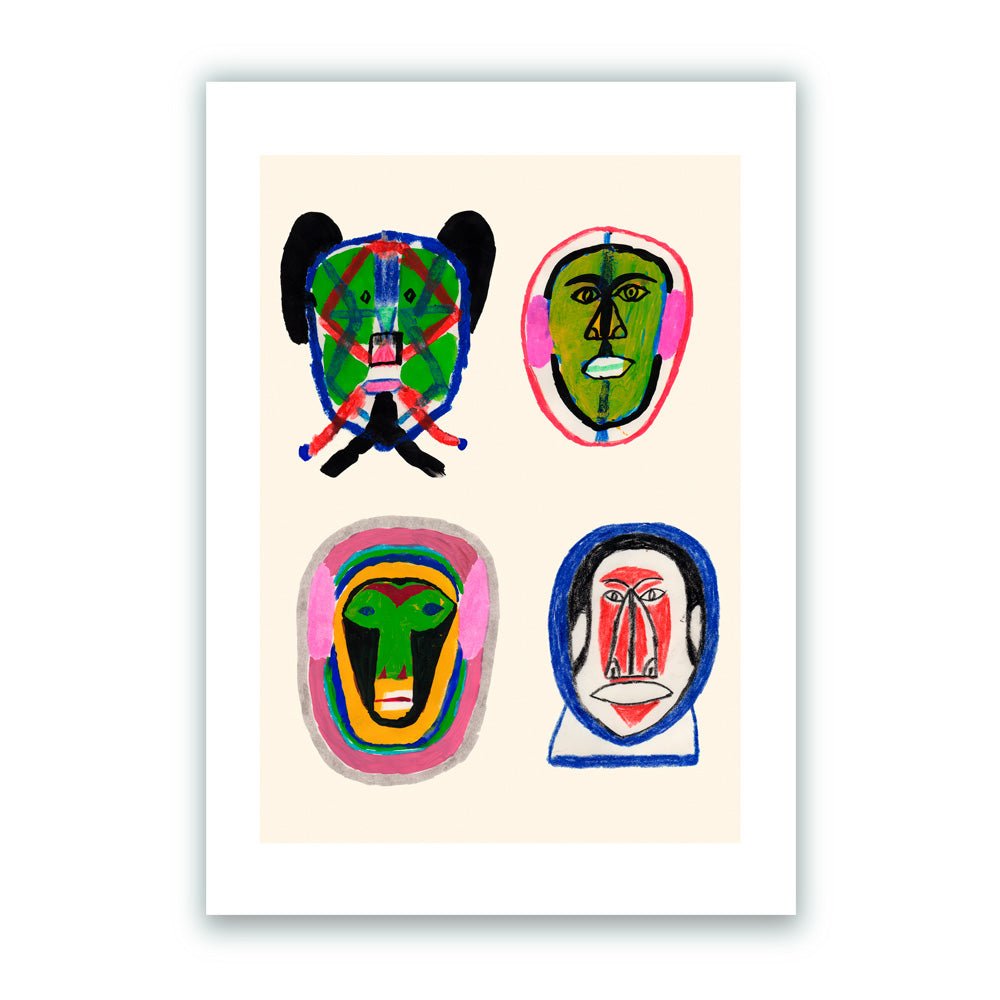 Masques Giclée Print