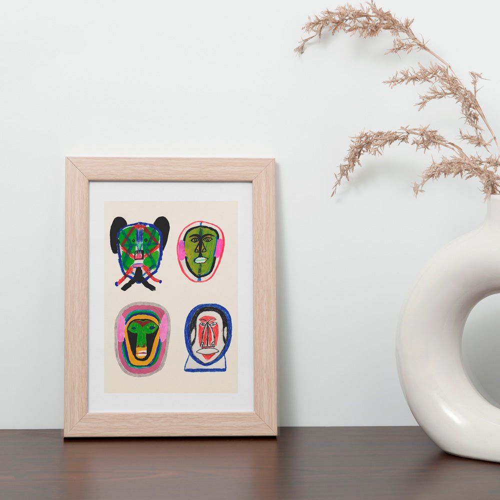 Masques Giclée Print