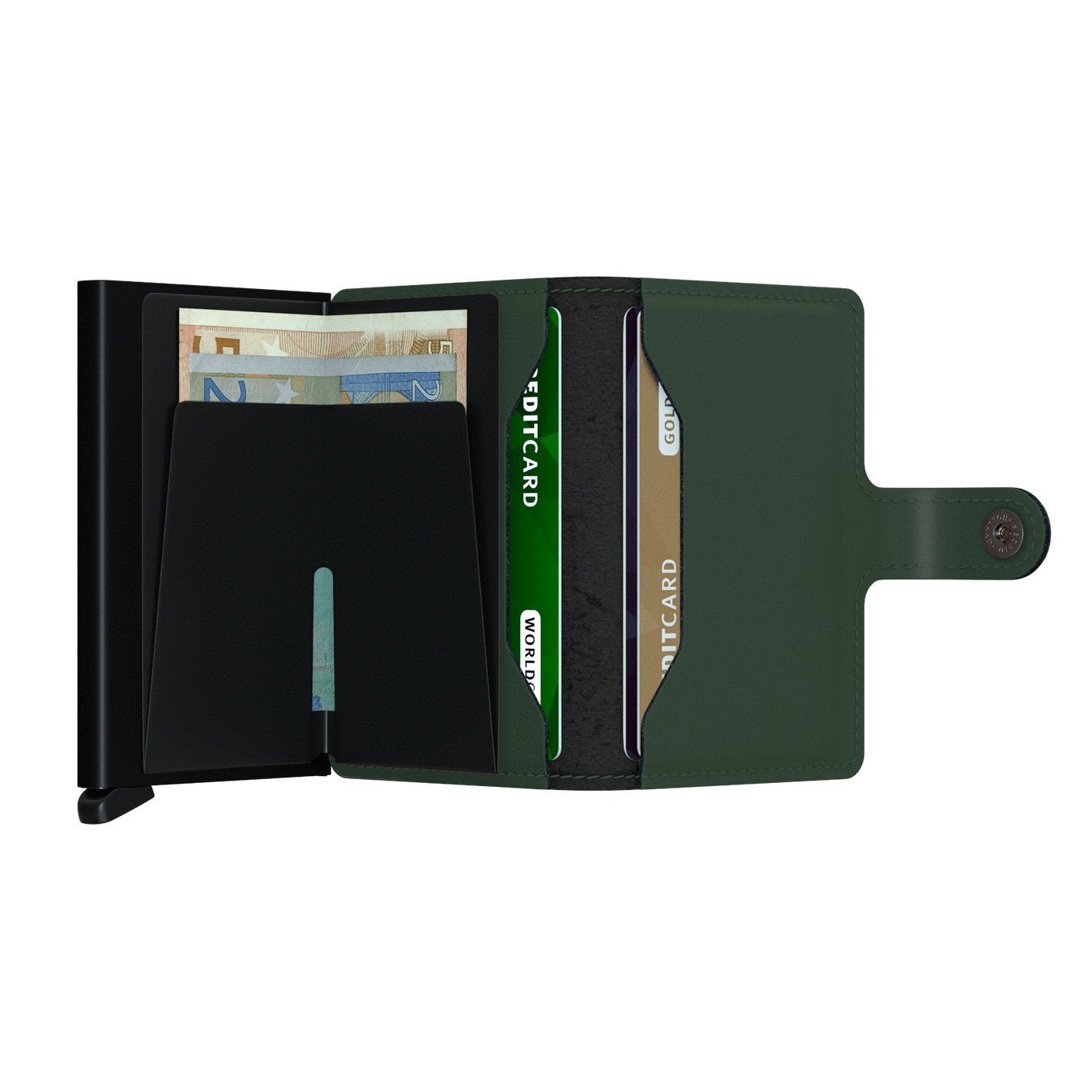 Miniwallet Matte Green - Black