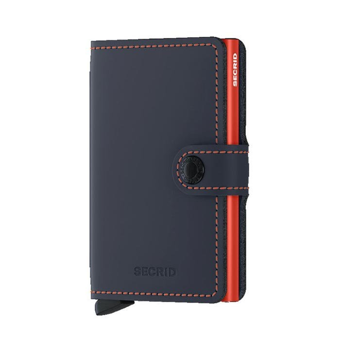 Miniwallet Matte Nightblue - Orange