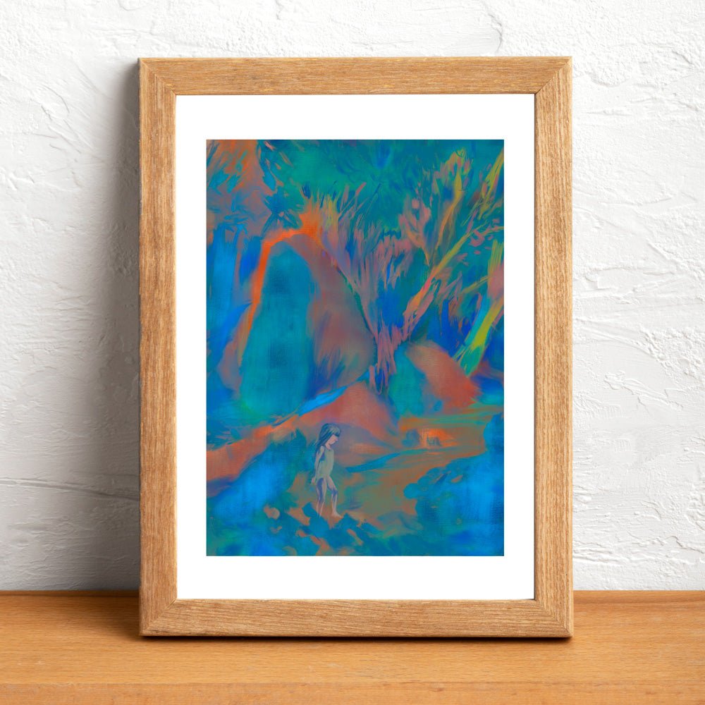 Impression Giclée Sur les rochers