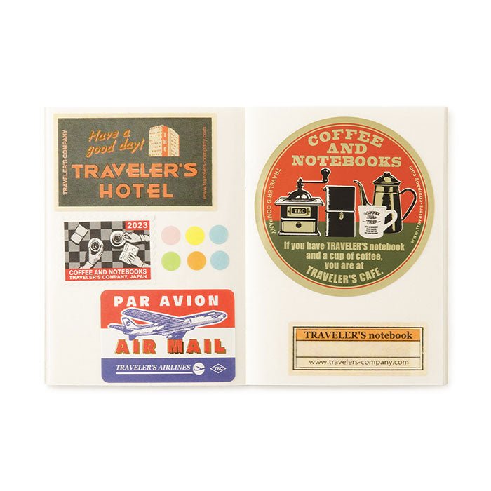 Traveler's Notebook Recambio 017 Papel para Pegatinas - Tamaño Pasaporte