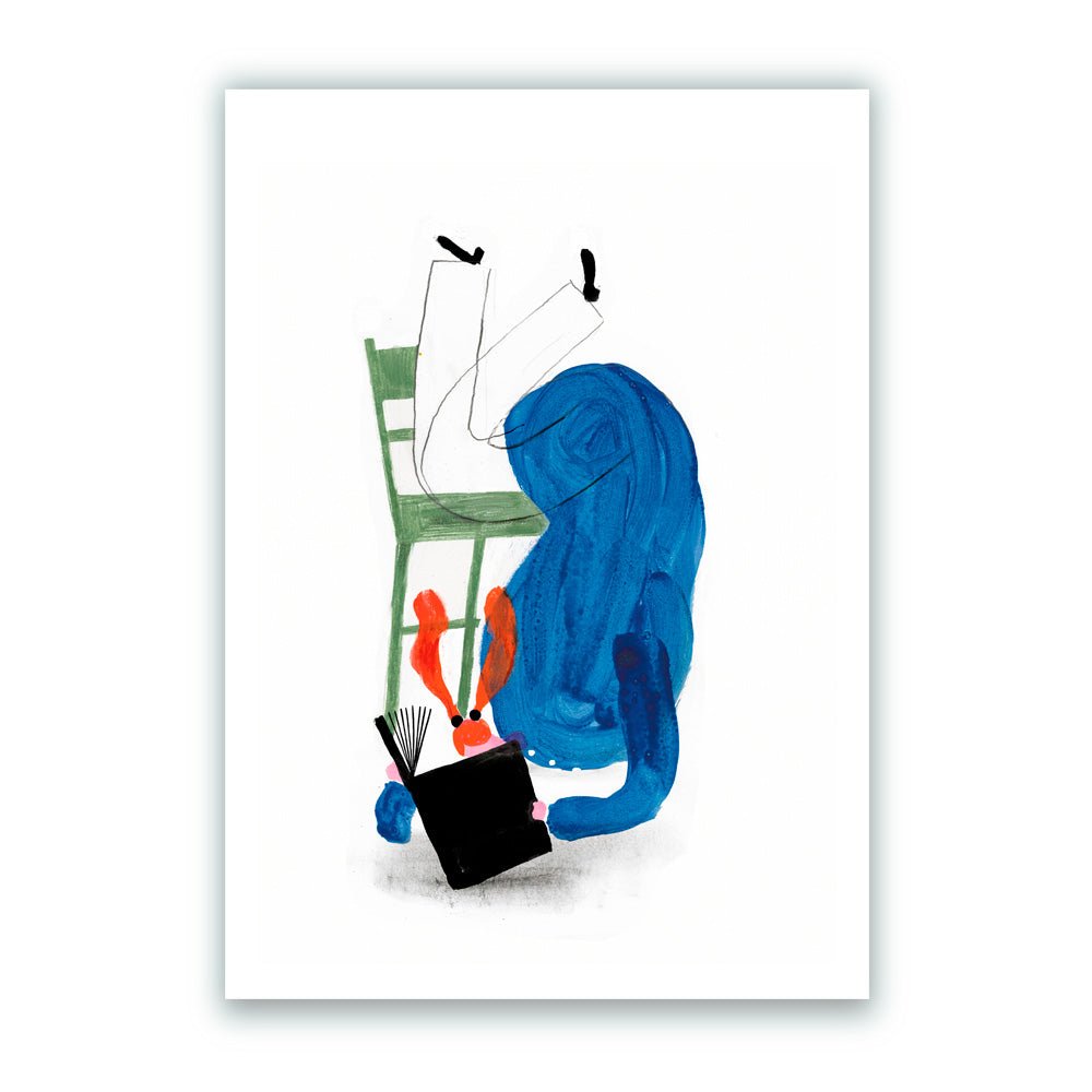 Caractère 2 Lecture sur les étages Giclée Print