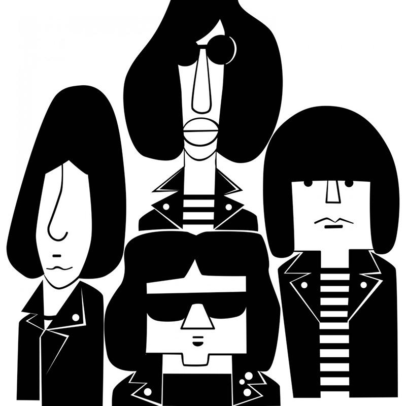 Ramones Impresión Giclée