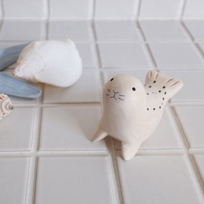 Foca Animal de Madera Pole Pole