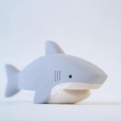 Tiburón Animal de Madera Pole Pole