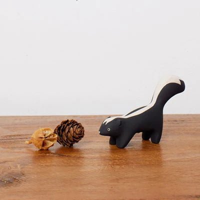 Perche en bois pour animaux, perche en forme de mouffette
