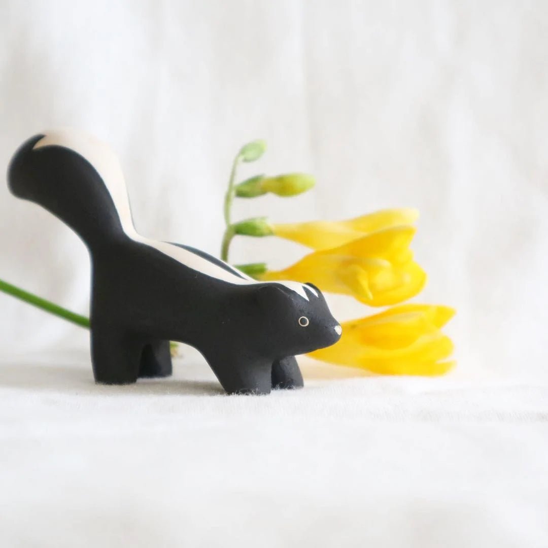 Perche en bois pour animaux, perche en forme de mouffette