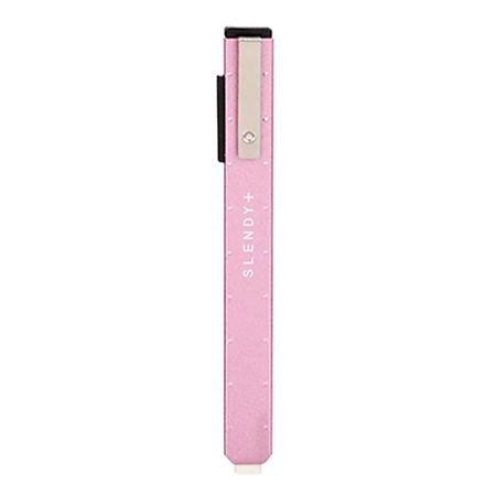 Support métallique rétractable Slendy+ avec gomme rose