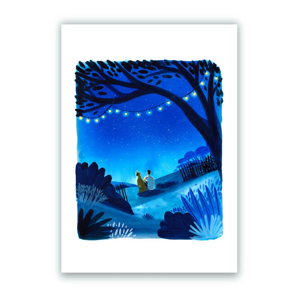Sous Les Étoiles Giclée Print A4