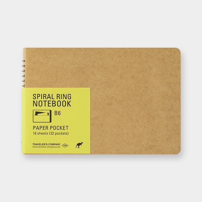 Carnet de poche en papier à spirales B6