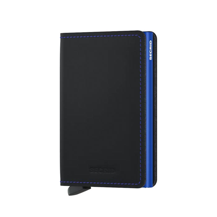 Slimwallet Matte Black - Blue
