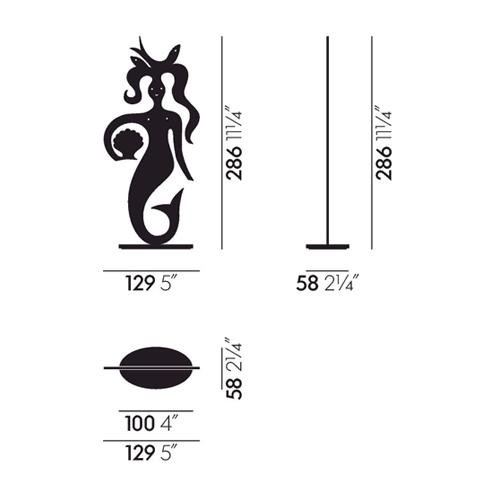 Silhouette de sirène