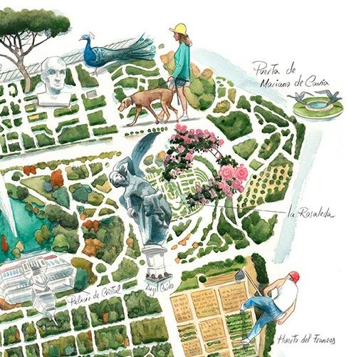 Jardines del Buen Retiro Giclée Print 