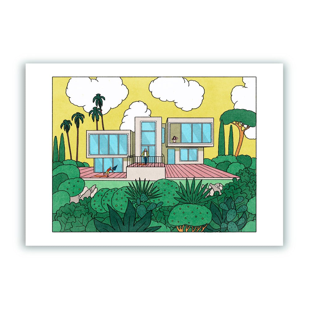 Impression Giclée Une maison sous les tropiques