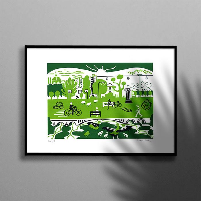 Verde Imperium Serigrafía A3