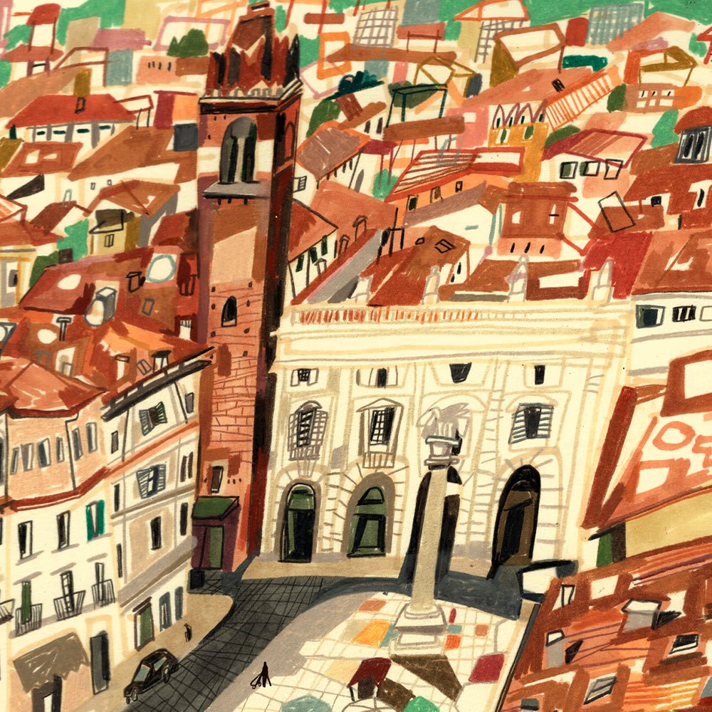 Verona City View Impresión Giclée