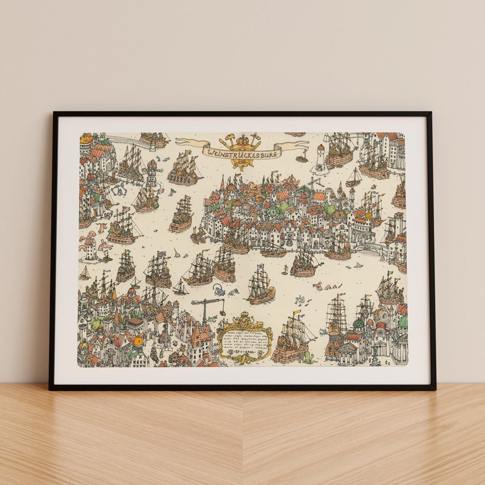 Weinstruckesburg Giclée Print A3