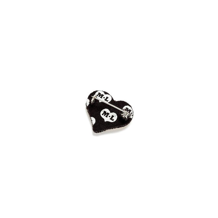 Corazón Dorado Broche Hecho a Mano