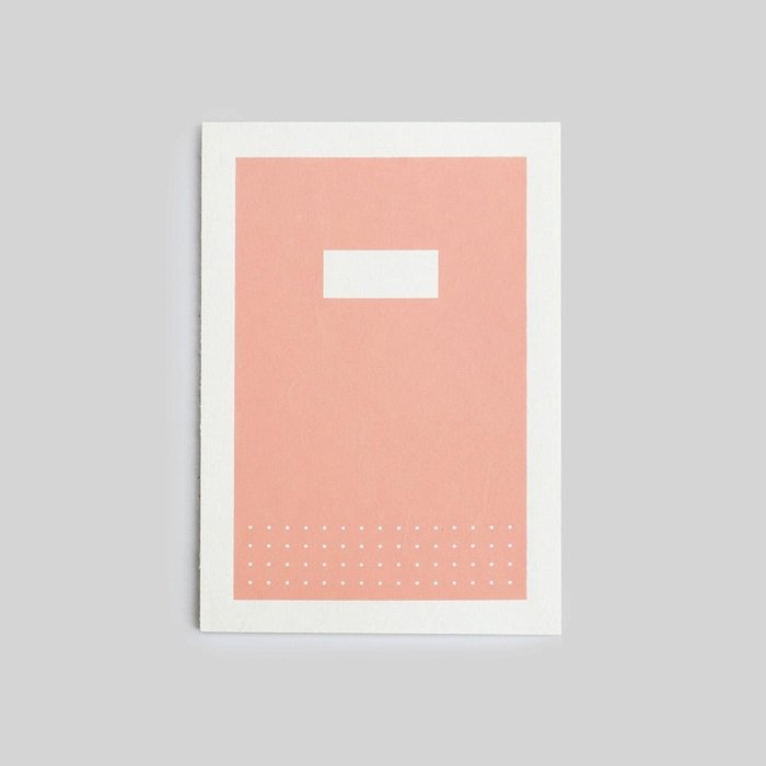 Cahier Cabinet A5 à pois pêche