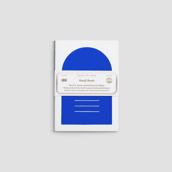 Cuaderno Pasaporte (set de 3) Azul
