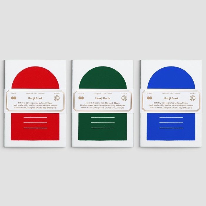 Carnet de passeport (lot de 3) Bleu