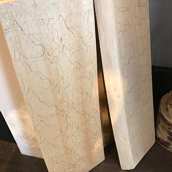 Pole Pole Wooden Animal Corgi